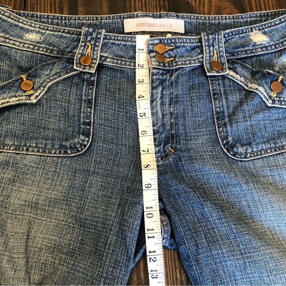 Mossimo Flare Hippiecore Boho Festival Jeans Plus Size Ridged 100% Cotton - Picture 7 of 11